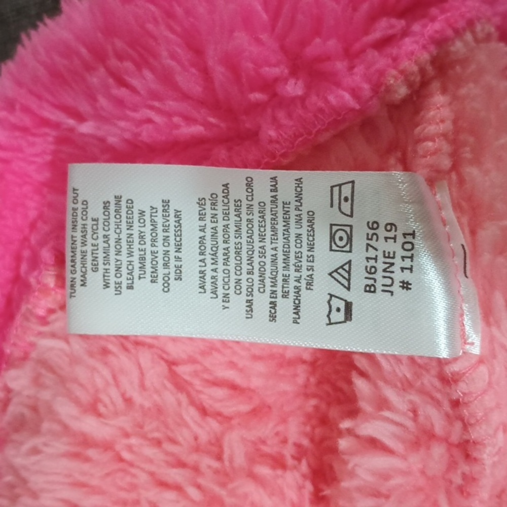 See updated listing Johnson FauxFur Fuzzy Kitten Hooded Jacket two tone Coral - Picture 7 of 9